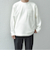 SHIPS any: パールワッフル フェイクレイヤード Tシャツ (ロンT)◇