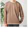 SHIPS any: パールワッフル フェイクレイヤード Tシャツ (ロンT)◇