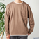 SHIPS any: パールワッフル フェイクレイヤード Tシャツ (ロンT)◇