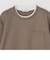 SHIPS any: パールワッフル フェイクレイヤード Tシャツ (ロンT)◇