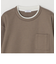 SHIPS any: パールワッフル フェイクレイヤード Tシャツ (ロンT)◇