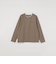 SHIPS any: パールワッフル フェイクレイヤード Tシャツ (ロンT)◇