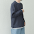 SHIPS any: パールワッフル フェイクレイヤード Tシャツ (ロンT)◇