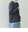 SHIPS any: パールワッフル フェイクレイヤード Tシャツ (ロンT)◇