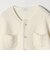 SHIPS any: ループヤーン パールモチーフ ニット カーディガン