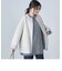 SUPER140 配色 リバーシブル ノーカラー コート ◇