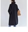 quaranciel: ノンミュールジングウール スタンドカラー ロング コート