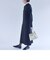 quaranciel:〈手洗い可能〉フェイクレイヤード ニット  ロング ワンピース