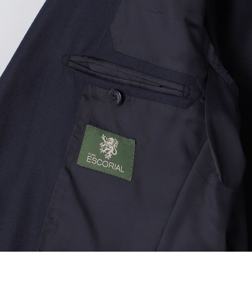 【美品】SHIPS ラグジュアリー エスコリアルウール フランネル ジャケット SHIPS: ラグジュアリー エスコリアルウール フランネル 無地