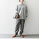 SHIPS any: AQUA カシミヤ ミックス ボートネック ニット プルオーバー