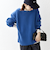 SHIPS any: AQUA カシミヤ ミックス ボートネック ニット プルオーバー