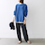 SHIPS any: AQUA カシミヤ ミックス ボートネック ニット プルオーバー