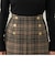 quaranciel:〈手洗い可能〉チェック ソリッド ボタン スカート