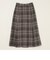 quaranciel:〈手洗い可能〉チェック ソリッド ボタン スカート