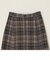 quaranciel:〈手洗い可能〉チェック ソリッド ボタン スカート