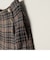 quaranciel:〈手洗い可能〉チェック ソリッド ボタン スカート