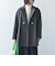 【WEB限定】〈手洗い可能〉ウール ライク ジャージー メルトン 2WAY Pコート