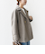 【WEB限定】〈手洗い可能〉ウール ライク ジャージー メルトン 2WAY Pコート