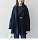 【WEB限定】〈手洗い可能〉ウール ライク ジャージー メルトン 2WAY Pコート