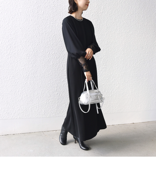 SHIPS別注】kaene:ブラック フォーマル レース スリーブ