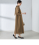 〈結婚式・パーティ〉【SHIPS別注】kaene:2WAY ボウタイ ロング ワンピース