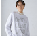 【SHIPS別注】Odub:〈手洗い可能〉メタリック ロゴ スウェット 24SS ◇