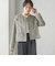 〈セレモニー対応可〉スラブ ツイード ノーカラー ジャケット（セットアップ対応）