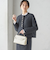 〈セレモニー対応可〉スラブ ツイード ノーカラー ジャケット（セットアップ対応）