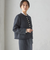 〈セレモニー対応可〉スラブ ツイード ノーカラー ジャケット（セットアップ対応）