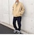 SHIPS any: オーバーサイズ コットン ギャバジン トラック ブルゾン◇