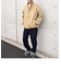 SHIPS any: オーバーサイズ コットン ギャバジン トラック ブルゾン◇