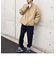 SHIPS any: オーバーサイズ コットン ギャバジン トラック ブルゾン◇