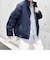 SHIPS any: オーバーサイズ コットン ギャバジン トラック ブルゾン◇