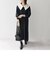 SHIPS any: 〈洗濯機可能〉ダブルクロス チェルシー ワンピース［NAVY BLUE］