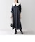 SHIPS any: 〈洗濯機可能〉ダブルクロス チェルシー ワンピース［NAVY BLUE］