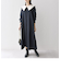 SHIPS any: 〈洗濯機可能〉ダブルクロス チェルシー ワンピース［NAVY BLUE］