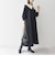 SHIPS any: 〈洗濯機可能〉ダブルクロス チェルシー ワンピース［NAVY BLUE］