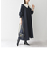 SHIPS any: 〈洗濯機可能〉ダブルクロス チェルシー ワンピース［NAVY BLUE］