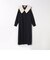 SHIPS any: 〈洗濯機可能〉ダブルクロス チェルシー ワンピース［NAVY BLUE］