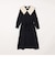 SHIPS any: 〈洗濯機可能〉ダブルクロス チェルシー ワンピース［NAVY BLUE］