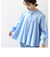 SHIPS any:〈手洗い可能〉ストライプ コンパクト サーキュラー ブラウス