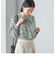 〈手洗い可能〉プリント スカーフタイ ブラウス 24SS ◇
