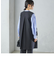 【SHIPS別注】kaene:〈洗濯機可能〉ハイストレッチ ダンボール フリル ジレ