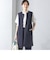 【SHIPS別注】kaene:〈洗濯機可能〉ハイストレッチ ダンボール フリル ジレ