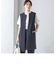 【SHIPS別注】kaene:〈洗濯機可能〉ハイストレッチ ダンボール フリル ジレ