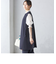 【SHIPS別注】kaene:〈洗濯機可能〉ハイストレッチ ダンボール フリル ジレ