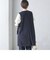 【SHIPS別注】kaene:〈洗濯機可能〉ハイストレッチ ダンボール フリル ジレ