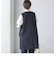 【SHIPS別注】kaene:〈洗濯機可能〉ハイストレッチ ダンボール フリル ジレ