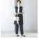 【SHIPS別注】kaene:〈洗濯機可能〉ハイストレッチ ダンボール フリル ジレ