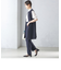 【SHIPS別注】kaene:〈洗濯機可能〉ハイストレッチ ダンボール フリル ジレ